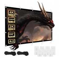 Maclean projection screen, 150", 300x220cm, 25mm 4:3 border, tension hooks, MC-168