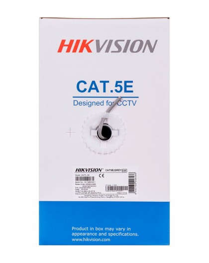 Hikvision DS-PL-5E networking cable Grey 305 m Cat5e U/UTP (UTP)
