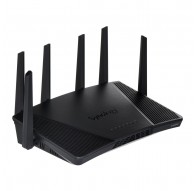 Synology RT6600ax Router WiFi6 1xWAN 3xGbE 1x2.5Gb wireless router Tri-band (2.4 GHz / 5 GHz / 5 GHz) Black