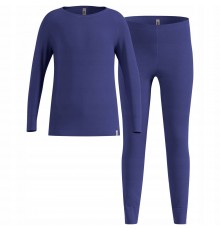 Thermal underwear - Odlo Set long MERINO 200 set, size 116cm, blue