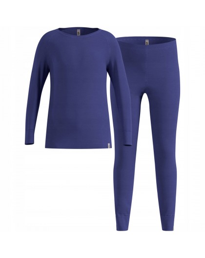 Thermal underwear - Odlo Set long MERINO 200 set, size 116cm, blue