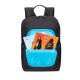 RIVACASE Alpendorf ECO 13.3"-14" laptop backpack, black, waterproof material, eco rPET, pockets for smartphone, documents, acces