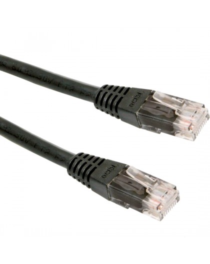 Gembird PP12-3M/BK networking cable Black Cat5e U/UTP (UTP)
