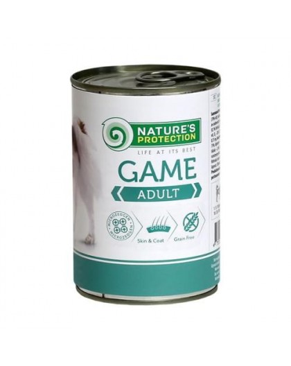 NATURE'S PROTECTION Adult Game - wet dog food - 400 g