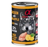 ALPHA SPIRIT WET Chicken with Pineapple - wet dog food - 400g
