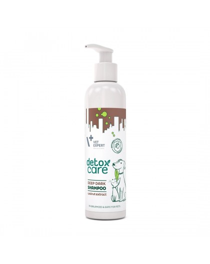 VETEXPERT Detox Care Deep Dark Shampoo - shampoo for dogs and cats - 250 ml