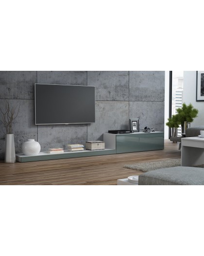 Cama TV stand LIFE 300/42/35 white/grey gloss