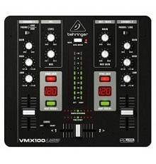 Аудиомикшер Behringer VMX100USB, 2 канала, черный