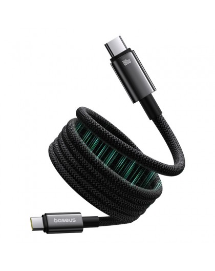 Baseus Tungsten Magnetic USB C to USB C fast charging cable 1 m 100 W Black