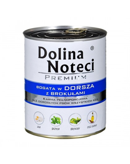 DOLINA NOTECI Premium Rich in cod and broccoli - wet dog food - 800 g