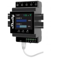 Shelly Pro Dual Cover / Shutter PM electrical relay Black