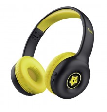 Trust Nouna Headset Wired & Wireless Head-band Calls/Music USB Type-C Bluetooth Black, Yellow