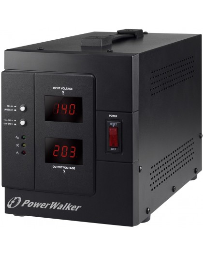 PowerWalker AVR 3000 SIV FR voltage regulator 1 AC outlet(s) 110-280 V Black