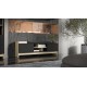 Cama RTV PORTO 2D cabinet 150x38x50 oak/black