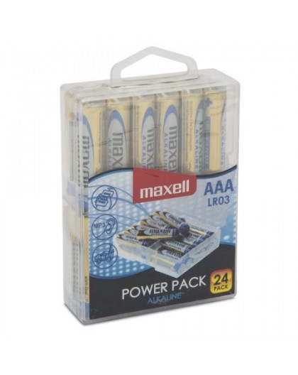 MAXELL battery Alkaline LR03, VALUE BOX 24 pcs.