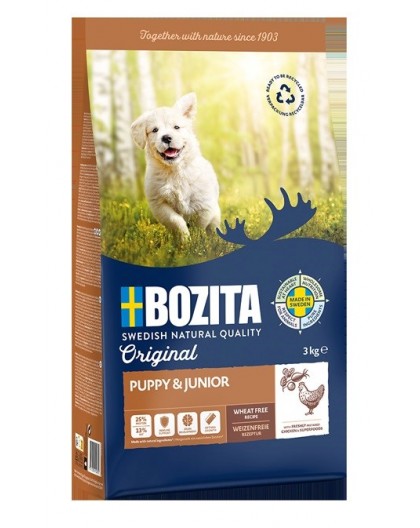 BOZITA Original Puppy & Junior Chicken - dry dog food - 3kg