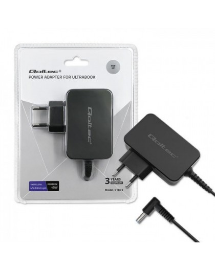 Qoltec 51033 power adapter/inverter Indoor 45 W Black