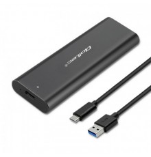 Qoltec 50311 storage drive enclosure SSD enclosure Black M.2