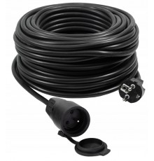 VERTEX PZO50M Retractable extension cable 50 m 3x2,5 mm Black