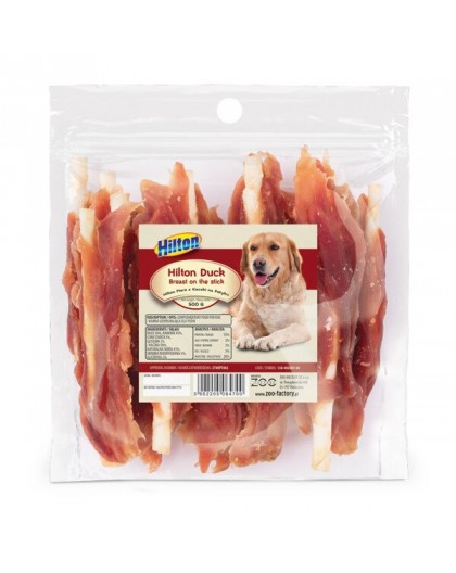 HILTON Duck Breast on the stick - dog chew - 500g