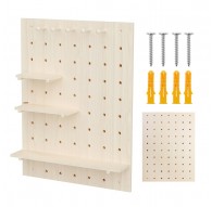 Maclean wooden board organizer, light wood color, 60x80 cm, max. 20 kg, MC-131 WD