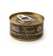 FISH4CATS Tuna fillet with seaweed - wet cat food - 70g