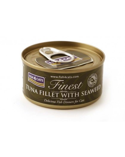 FISH4CATS Tuna fillet with seaweed - wet cat food - 70g