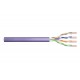 DIGITUS Cat.6 Installation Cable, U/UTP, Eca, AWG 24/1, PVC, 305m, Purple, Carton