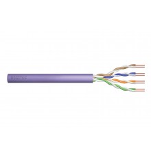 DIGITUS Cat.6 Installation Cable, U/UTP, Eca, AWG 24/1, PVC, 305m, Purple, Carton