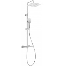 Showerhead with thermostatic shower faucet