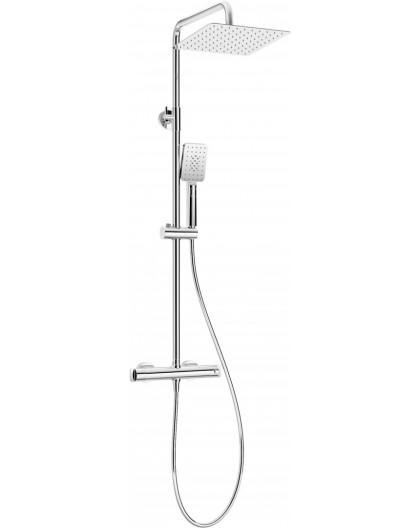 Showerhead with thermostatic shower faucet
