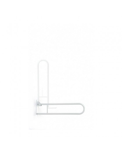 Toilet handrail, bathroom hinged handle White