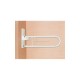 Toilet handrail, bathroom hinged handle White