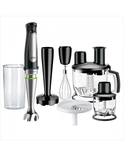 Braun MQ 7087X 1.2 L Immersion blender 1000 W Black, Stainless steel
