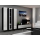 Cama Full cabinet VIGO '180' 180/40/30 white/black gloss