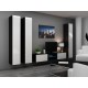 Cama Full cabinet VIGO '180' 180/40/30 white/black gloss