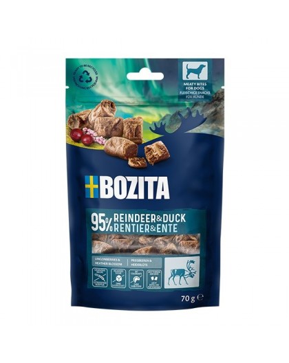 BOZITA Meaty bites Reindeer and duck - dog treat - 70g