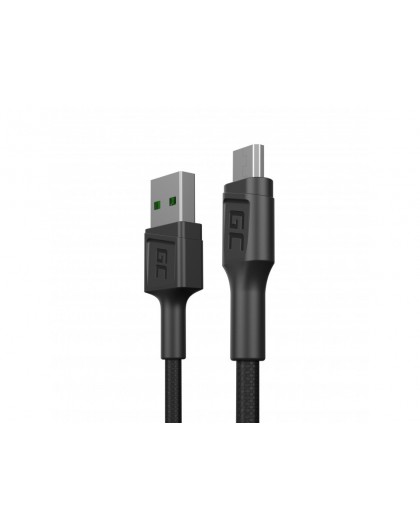 Green Cell KABGC23 USB cable USB 2.0 0.3 m USB A Micro-USB B Black
