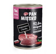 PAN MIĘSKO Pork with Duck Puppies - wet dog food - 400g