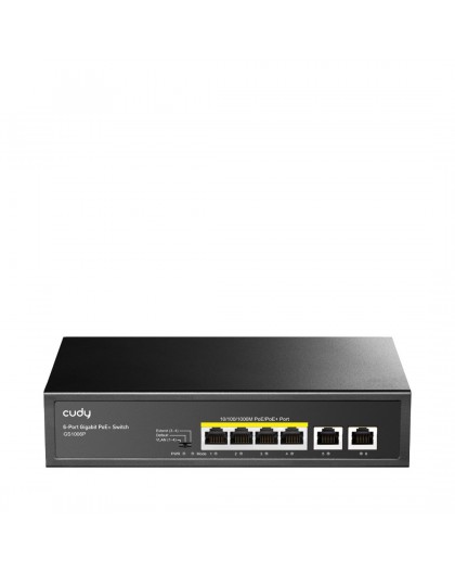 Cudy GS1006P network switch Unmanaged Gigabit Ethernet (10/100/1000) Power over Ethernet (PoE) Black