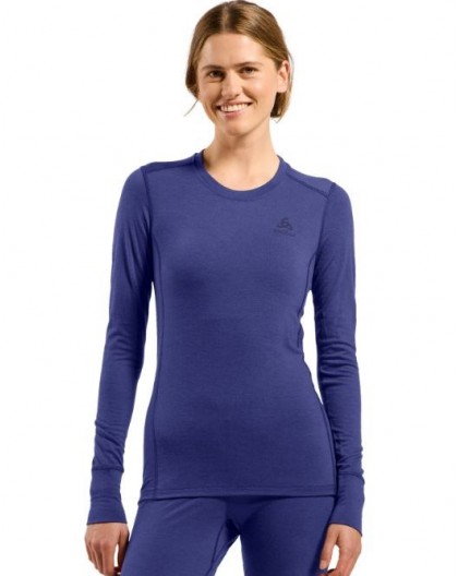 Odlo BL TOP crew neck l/s MERINO 200 long-sleeved thermal underwear, size S, blue