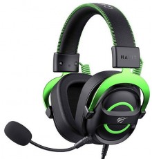 Havit H2002E - gaming headphones, black and green