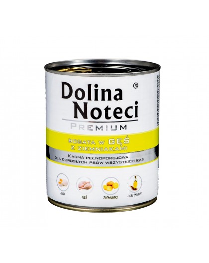 DOLINA NOTECI Premium Rich in goose with potatoes - Wet dog food - 800 g