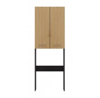 Bathroom cabinet POLA DD 64x30xH180 anthracite/artisan