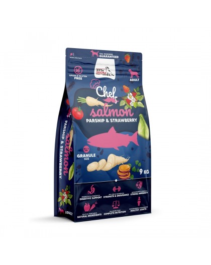 SYTA MICHA Chef Salmon, parsnip and strawberry - dry dog food - 9kg