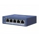 Hikvision DS-3E0505HP-E network links Non-managed Gigabit Ethernet (10/100/1000) PoE support Blue