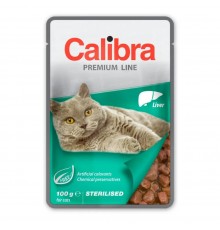 CALIBRA Cat Premium Sterilised Liver - wet cat food - 100g