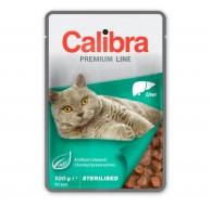 CALIBRA Cat Premium Sterilised Liver - wet cat food - 100g