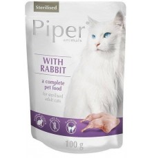 DOLINA NOTECI Piper Animals Sterilised Rabbit - wet cat food - 100 g