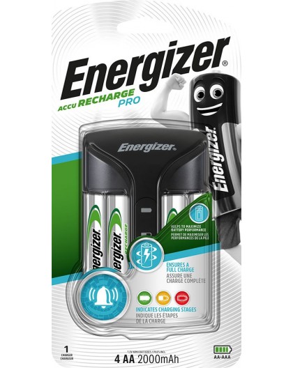 ENERGIZER Pro ACU HR6 POW battery charger + 2 AA 2000 mAh batteries
